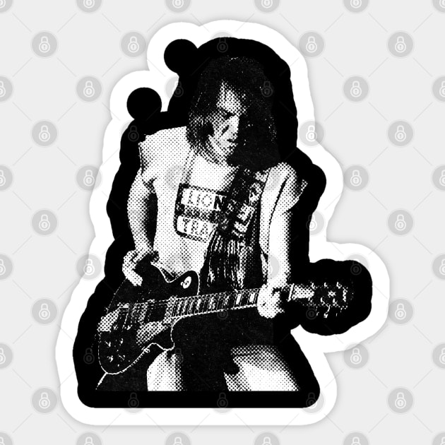 Neil Young Halftone Sticker by Resdis Materials